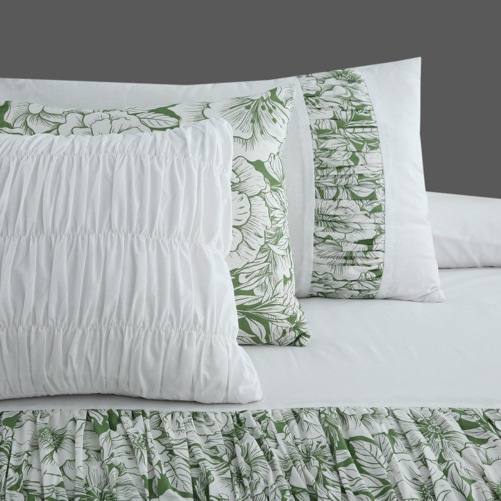 6 PCS LUXURY RUFFLED DUVET SET - 1264 - myhomestyle.pk
