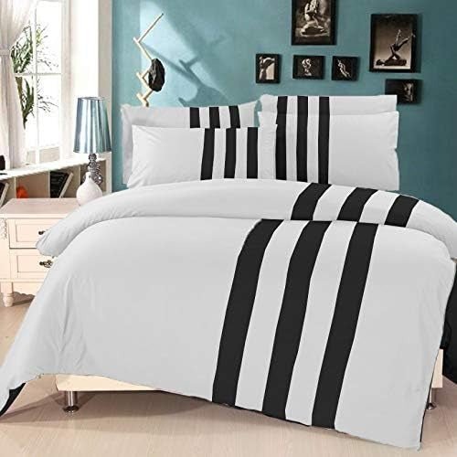 6 Pcs Luxury Stripes Duvet Set - 1229 - myhomestyle.pk