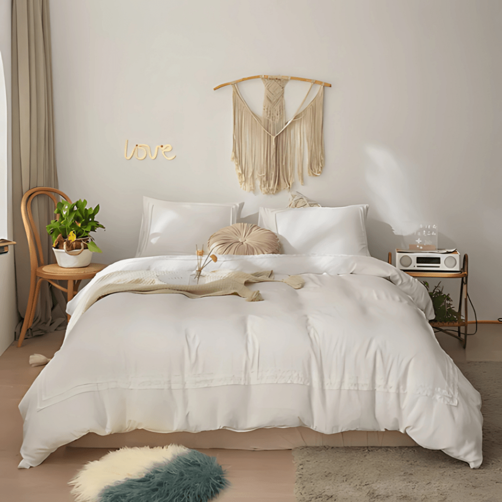 6 PCS PLEATED DUVET SET - 1271 - myhomestyle.pk