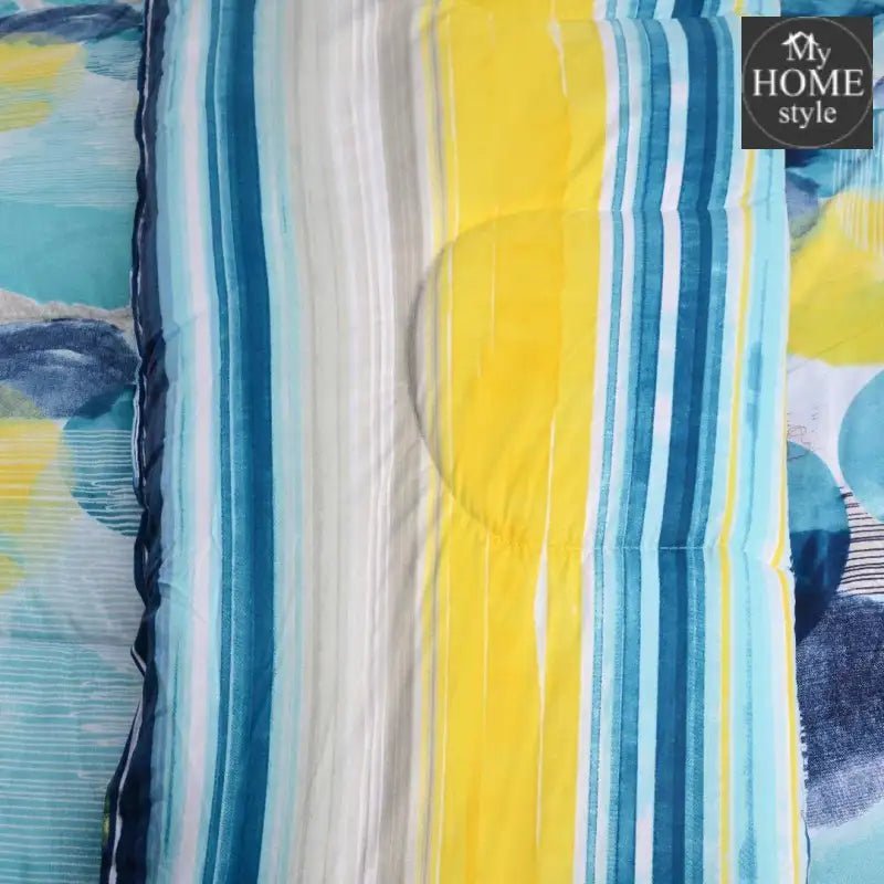 6 Pc's Printed Comforter Set MHS - 02 - myhomestyle.pk