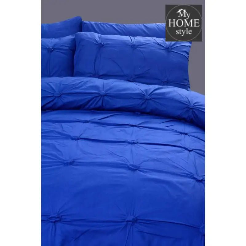 6 pcs Round Woven Duvet Set Navy - myhomestyle.pk