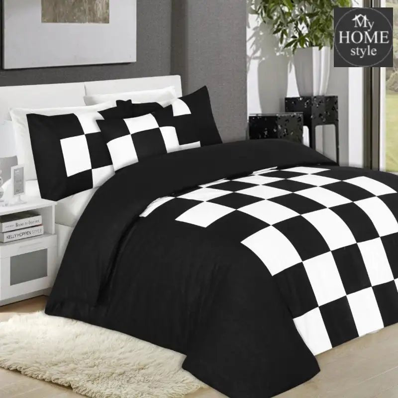 8 Pcs Chess Duvet Set - myhomestyle.pk