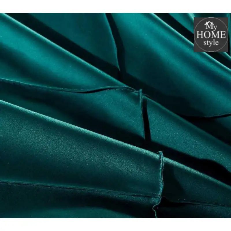 8 Pcs Elegant Cross Diamond Duvet Set Olive Green - myhomestyle.pk