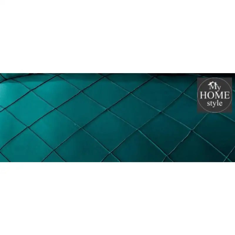 8 Pcs Elegant Cross Diamond Duvet Set Olive Green - myhomestyle.pk