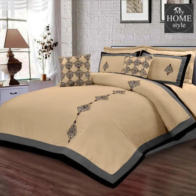 8 Pc's Luxury Embroidered Duvet Creative Design - myhomestyle.pk