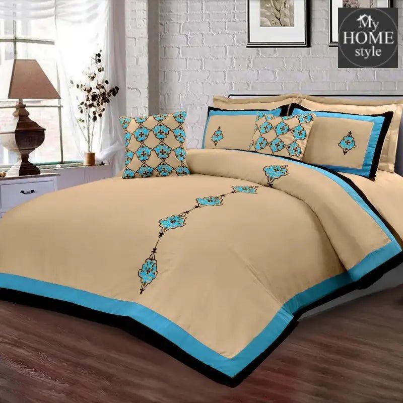 8 Pc's Luxury Embroidered Duvet Creative Design - myhomestyle.pk