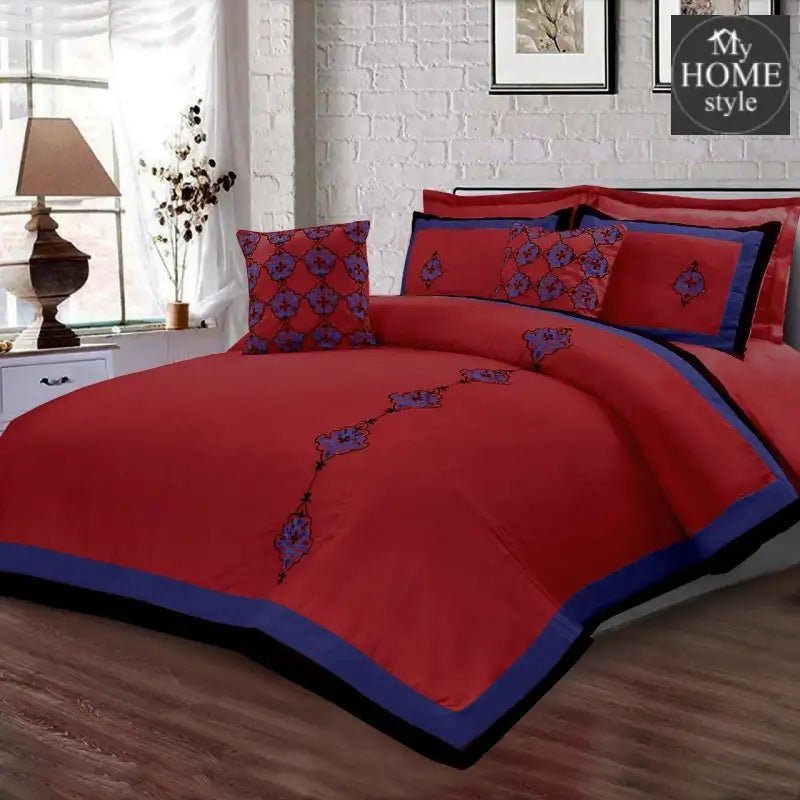 8 Pc's Luxury Embroidered Duvet Creative Design - myhomestyle.pk