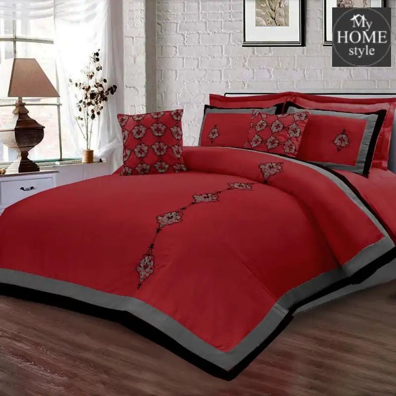 8 Pc's Luxury Embroidered Duvet Creative Design - myhomestyle.pk