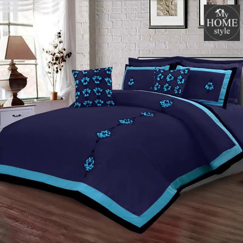 8 Pc's Luxury Embroidered Duvet Creative Design - myhomestyle.pk