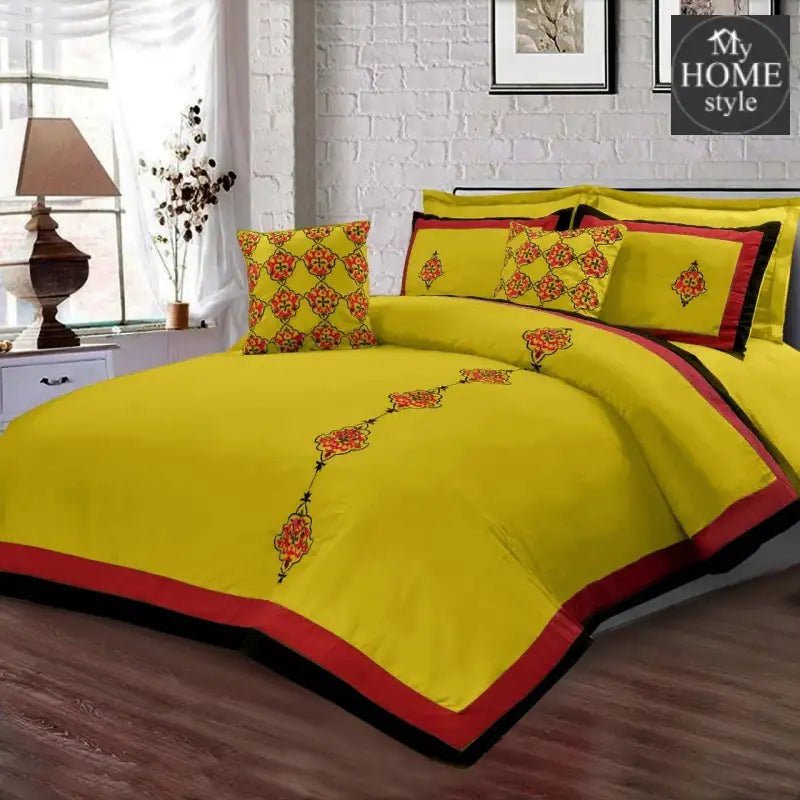 8 Pc's Luxury Embroidered Duvet Creative Design - myhomestyle.pk