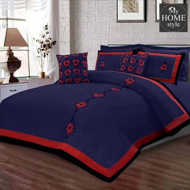 8 Pc's Luxury Embroidered Duvet Creative Design - myhomestyle.pk