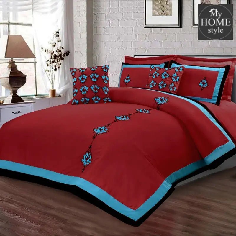 8 Pc's Luxury Embroidered Duvet Creative Design - myhomestyle.pk
