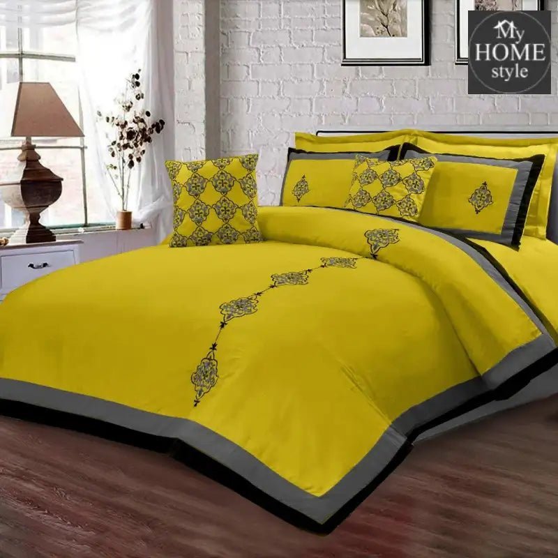 8 Pc's Luxury Embroidered Duvet Creative Design - myhomestyle.pk
