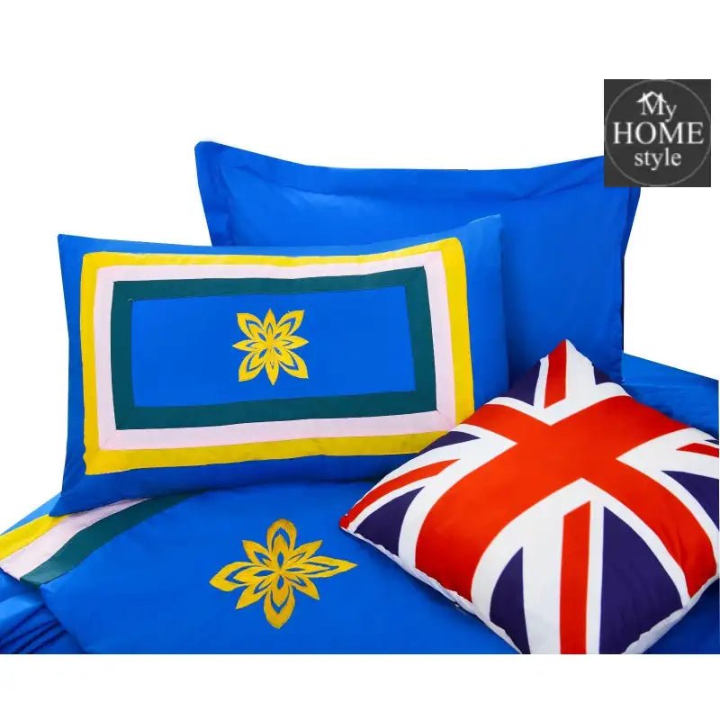 8 Pcs Oxford Duvet Set With Embroidery - myhomestyle.pk