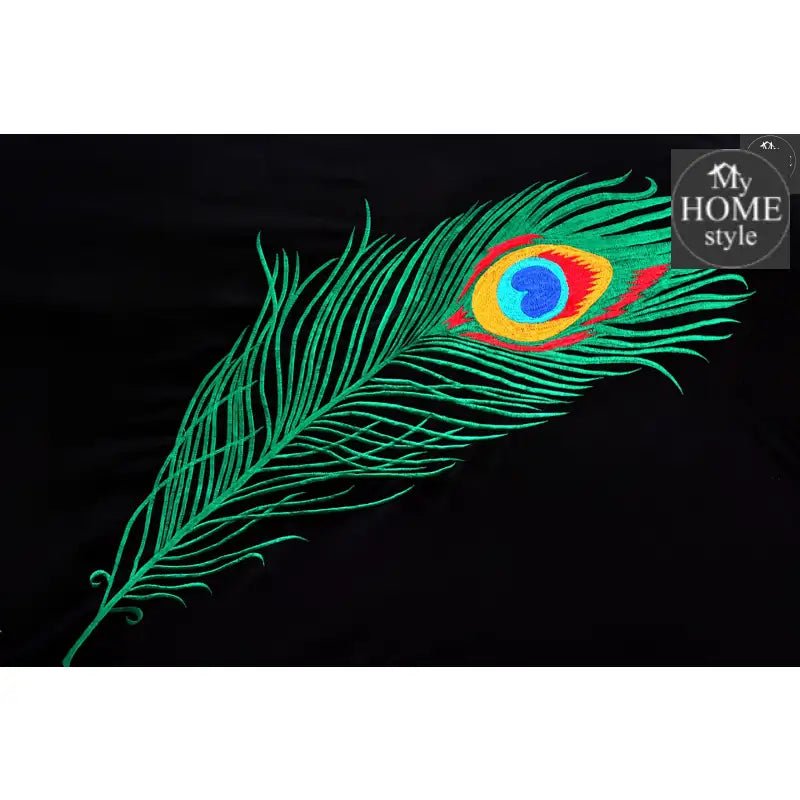8 PCS Peacock Feather Embroidered Duvet Set - myhomestyle.pk
