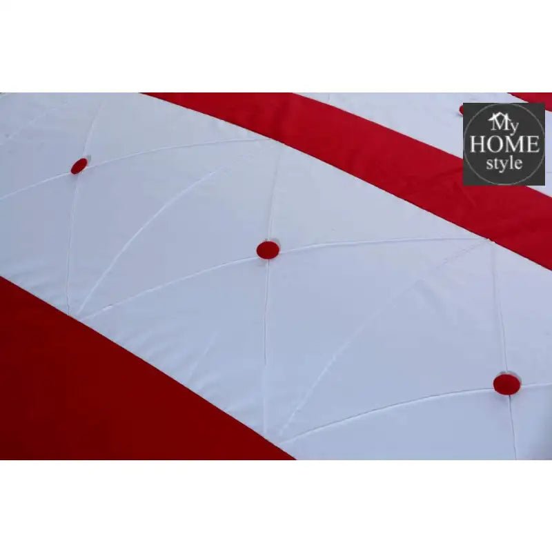 8 pcs Red & White Duvet Set - myhomestyle.pk