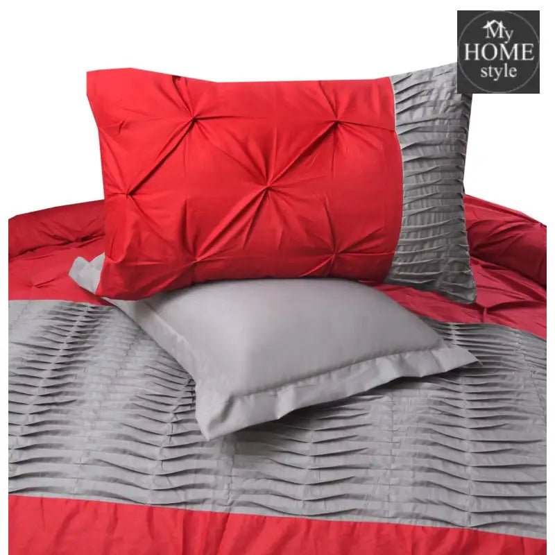 8 pcs Twisted Pleated Duvet Set 01 SC - myhomestyle.pk