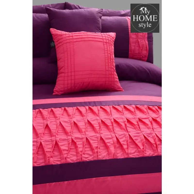 8 pcs Twisted Pleated Duvet Set SC - myhomestyle.pk