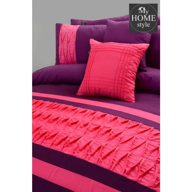 8 pcs Twisted Pleated Duvet Set SC - myhomestyle.pk