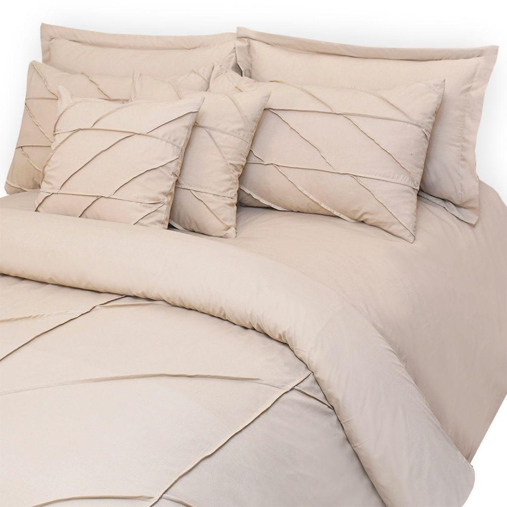 8pcs Pleated Duvet Set - PDS - 003 SC - myhomestyle.pk