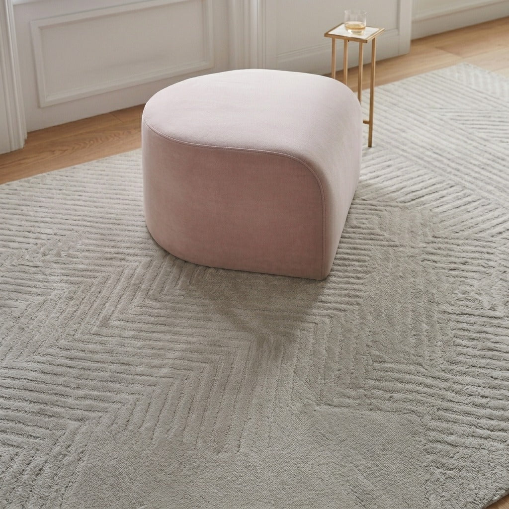 Luxury Palm velvet Stool - 1592