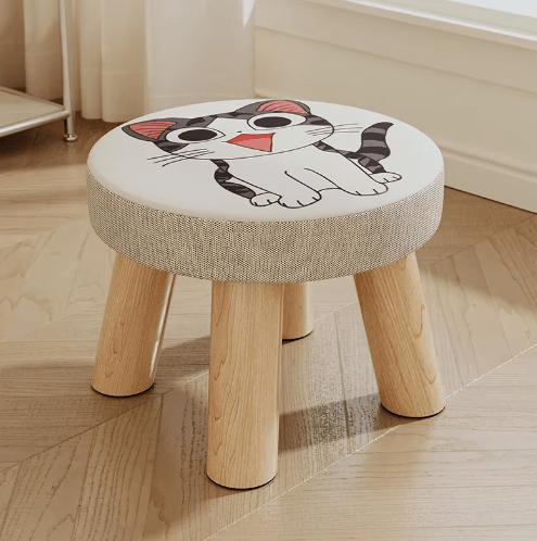 Elegant Creative Fabric Art Small Stool - 1469 - myhomestyle.pk