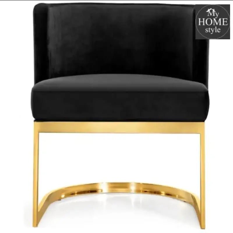 Elegant Rental Furniture Metal Leg Black Velvet Metal Lounge Wedding Chair - 1223 - myhomestyle.pk