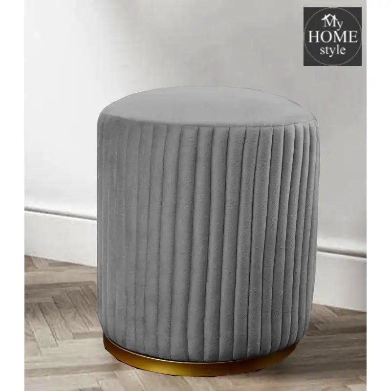 Large Pouffe Stool With Steel Frame - 1055 - myhomestyle.pk