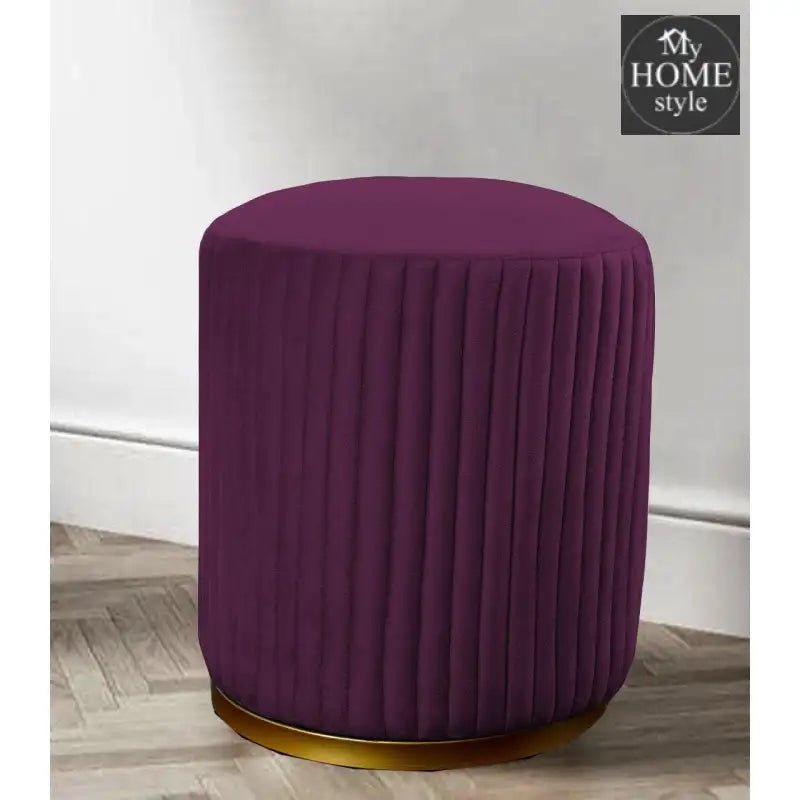 Large Pouffe Stool With Steel Frame - 1055 - myhomestyle.pk