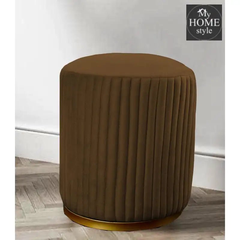 Large Pouffe Stool With Steel Frame - 1055 - myhomestyle.pk