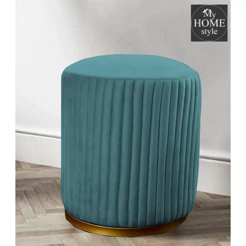 Large Pouffe Stool With Steel Frame - 1055 - myhomestyle.pk