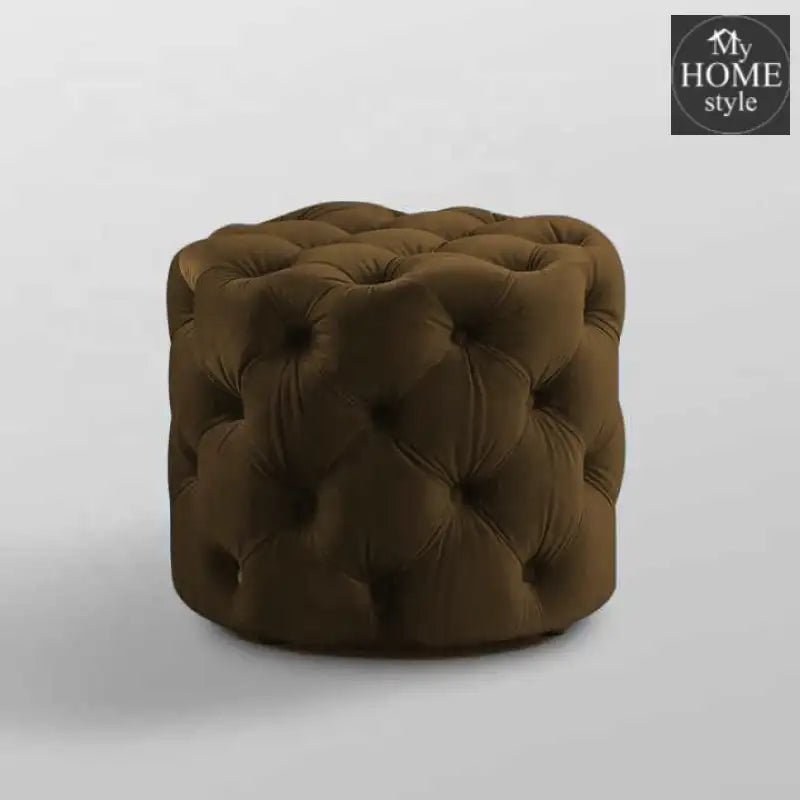 Living Room Velvet Ottoman Stool - 670 - myhomestyle.pk