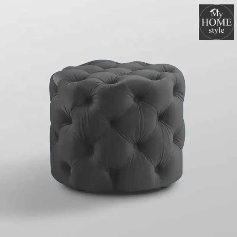 Living Room Velvet Ottoman Stool - 674 - myhomestyle.pk