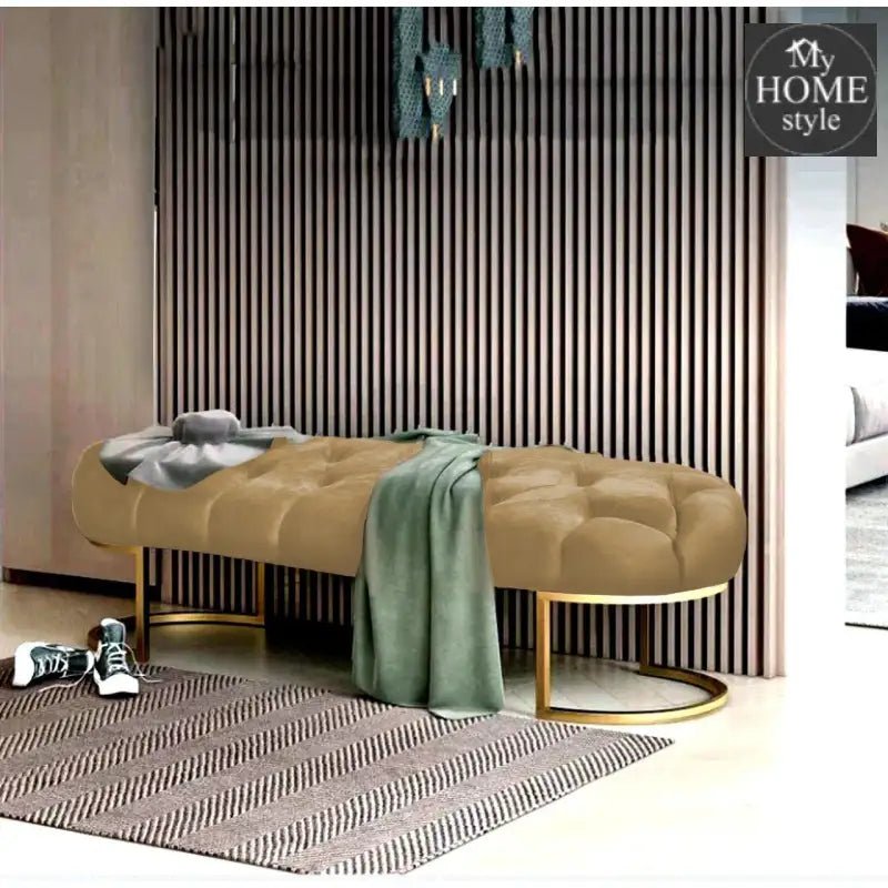 Luxury 3 Seater Ottoman Steel Stool - 997 - myhomestyle.pk
