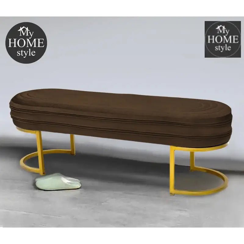 Luxury 3 Seater Steel Stool With Steel Frame - 1044 - myhomestyle.pk