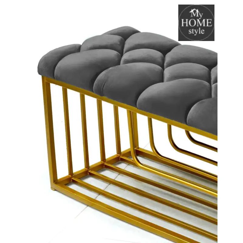 Luxury 3 Seater Stool With Shoe Rack - 1037 - myhomestyle.pk