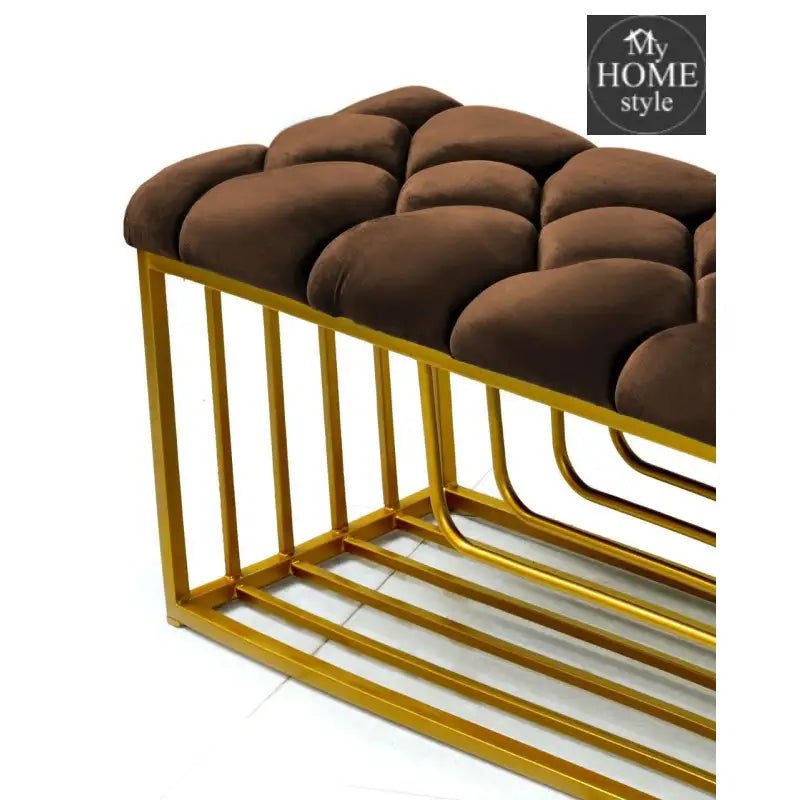 Luxury 3 Seater Stool With Shoe Rack - 1042 - myhomestyle.pk