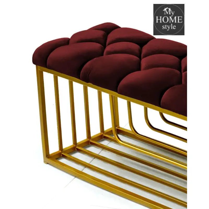 Luxury 3 Seater Stool With Shoe Rack - 1043 - myhomestyle.pk