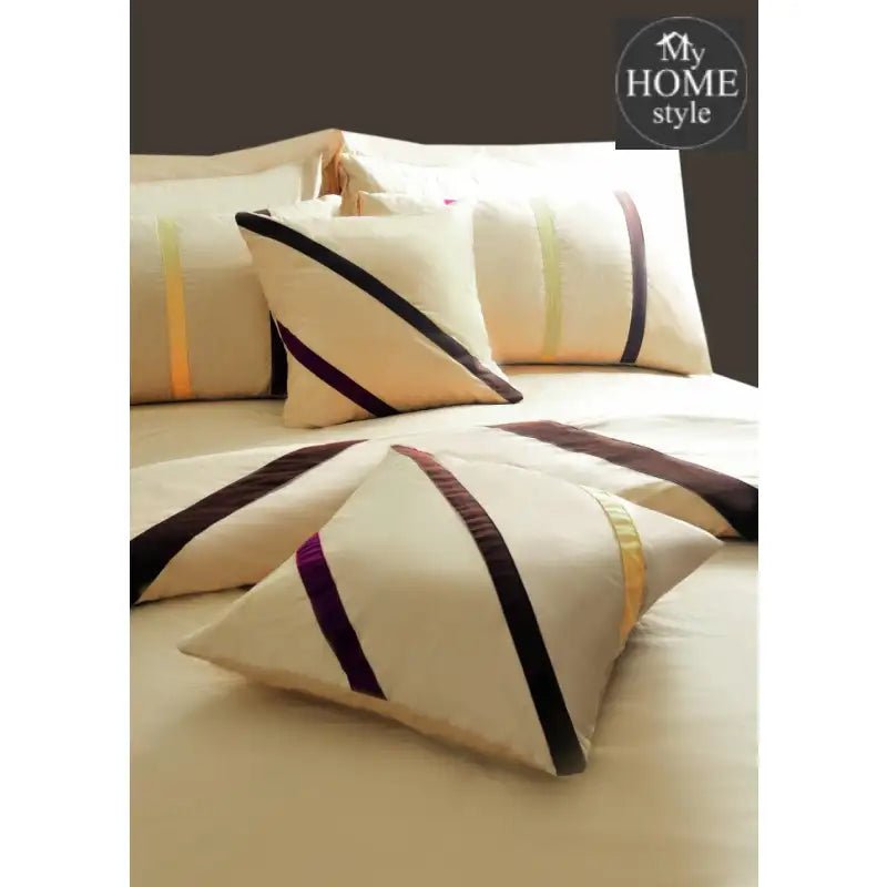 Luxury Embellish Patch Duvet Set 8 Pcs - myhomestyle.pk