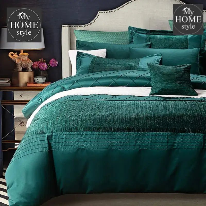 Luxury Pleated Embellished Bridal Set - myhomestyle.pk