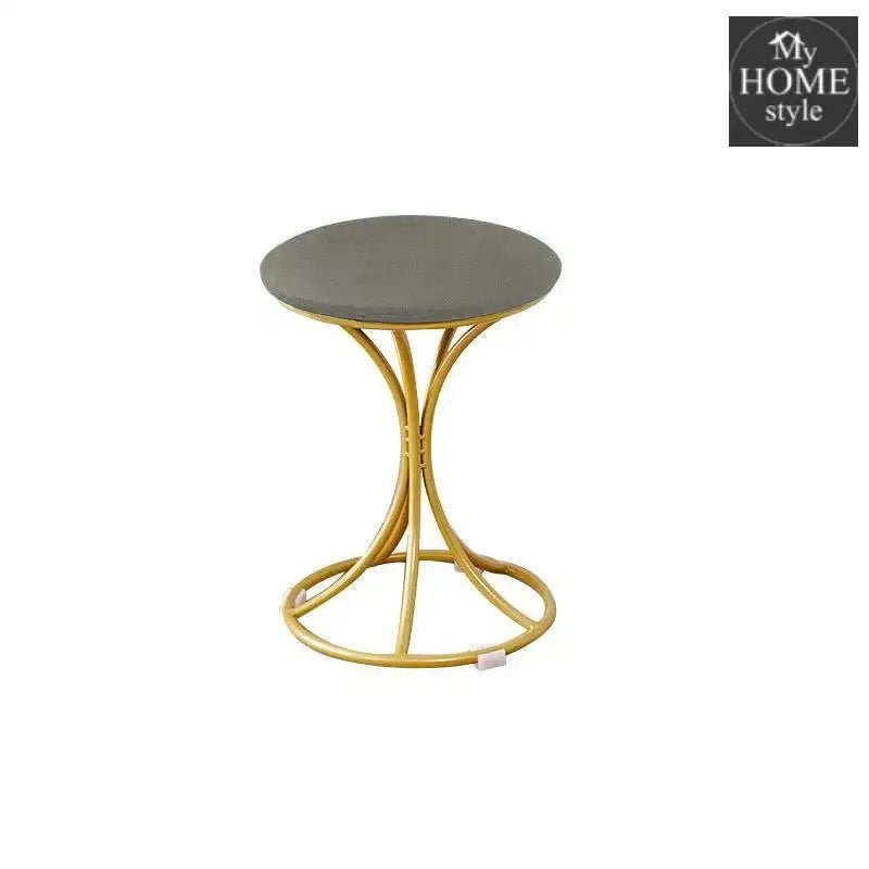 Luxury Stool With Steel Legs Large - 611 - myhomestyle.pk