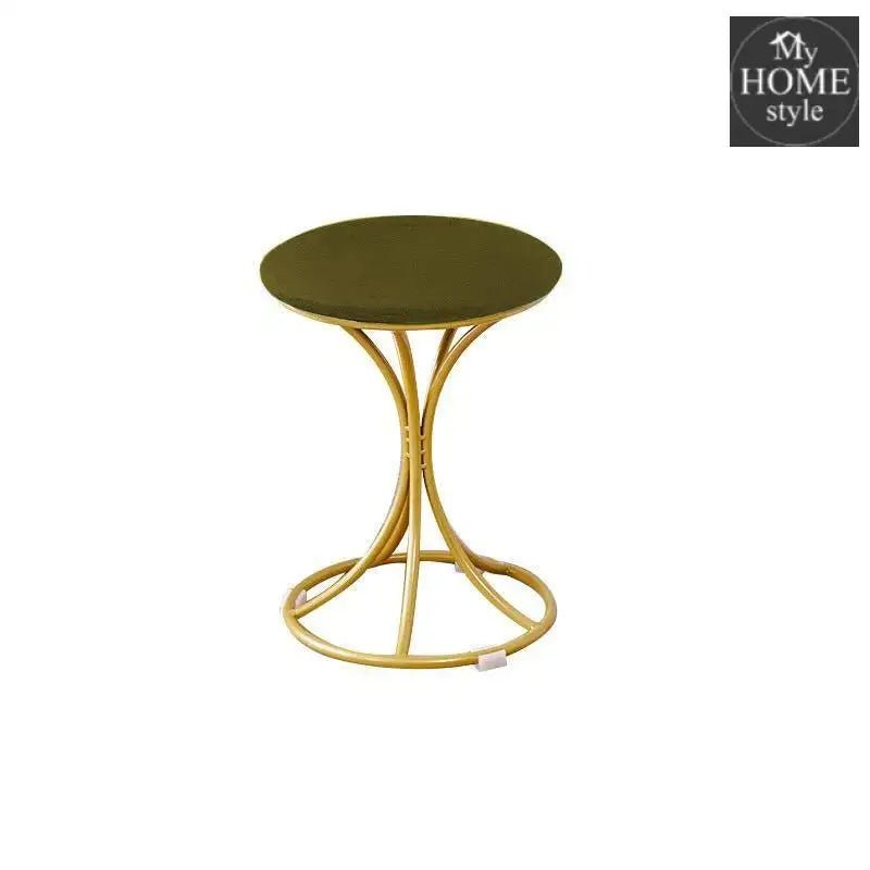 Luxury Stool With Steel Legs Large - 613 - myhomestyle.pk