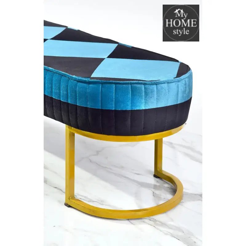 Luxury Wooden stool 3 Seater With Steel Stand - 1176 - myhomestyle.pk