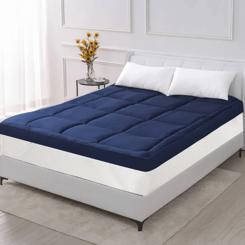 Mattress Topper Cozy & Snug - Blue - myhomestyle.pk