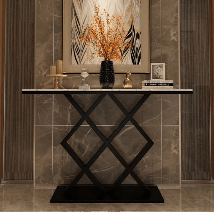 Modern Luxury Criss - Cross Console Table - 1399 - myhomestyle.pk