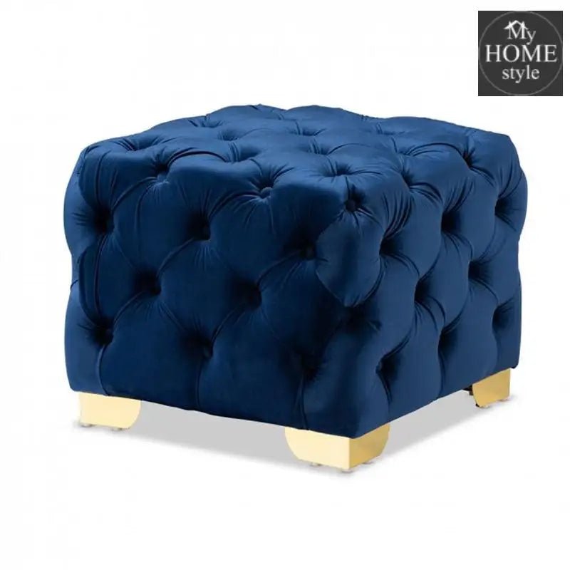 Modern Square Shape Fabric Tufted Foot Stool Ottoman - 1227 - myhomestyle.pk