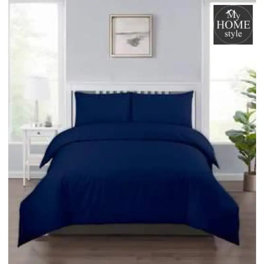 Navy Blue- Quilt Cover Set - myhomestyle.pk