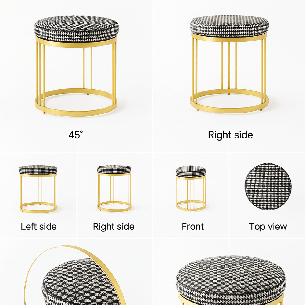 Opaluxe Contemporary Glamour Stool - 1548 - myhomestyle.pk