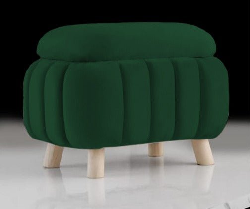 Rectangular Single Ottoman Luxury Stool Set - 1443 - myhomestyle.pk