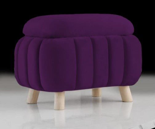 Rectangular Single Ottoman Luxury Stool Set - 1443 - myhomestyle.pk